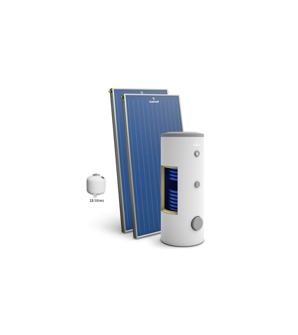 KIT CHAUFFE-EAU SOLAIRE 2 ECH 300L