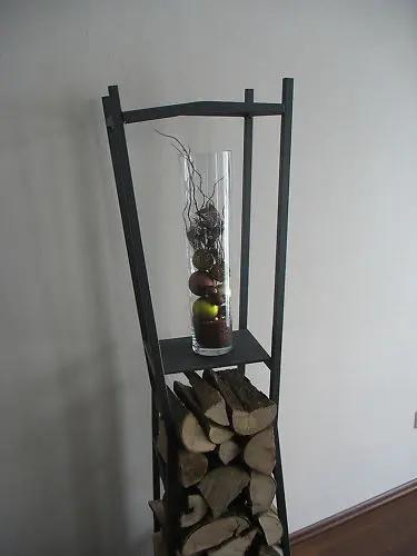 Étagère à bois de chauffage