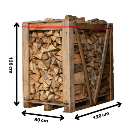 Bois de chauffage 25cm – Palette 1,7 stère – 100% Hêtre