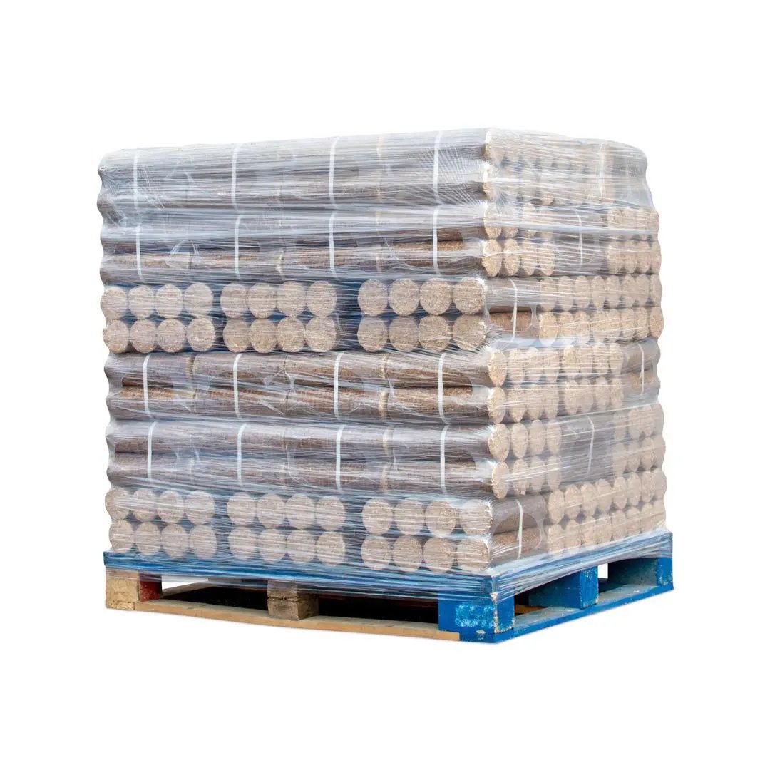 1000kgs de bûches compressées, bois de chauffage densifié pour poêle à bois et cheminée