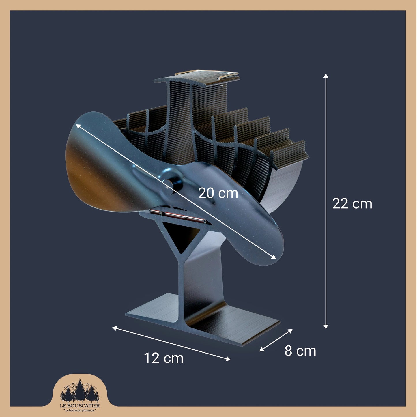 Ventilateur de poêle à bois