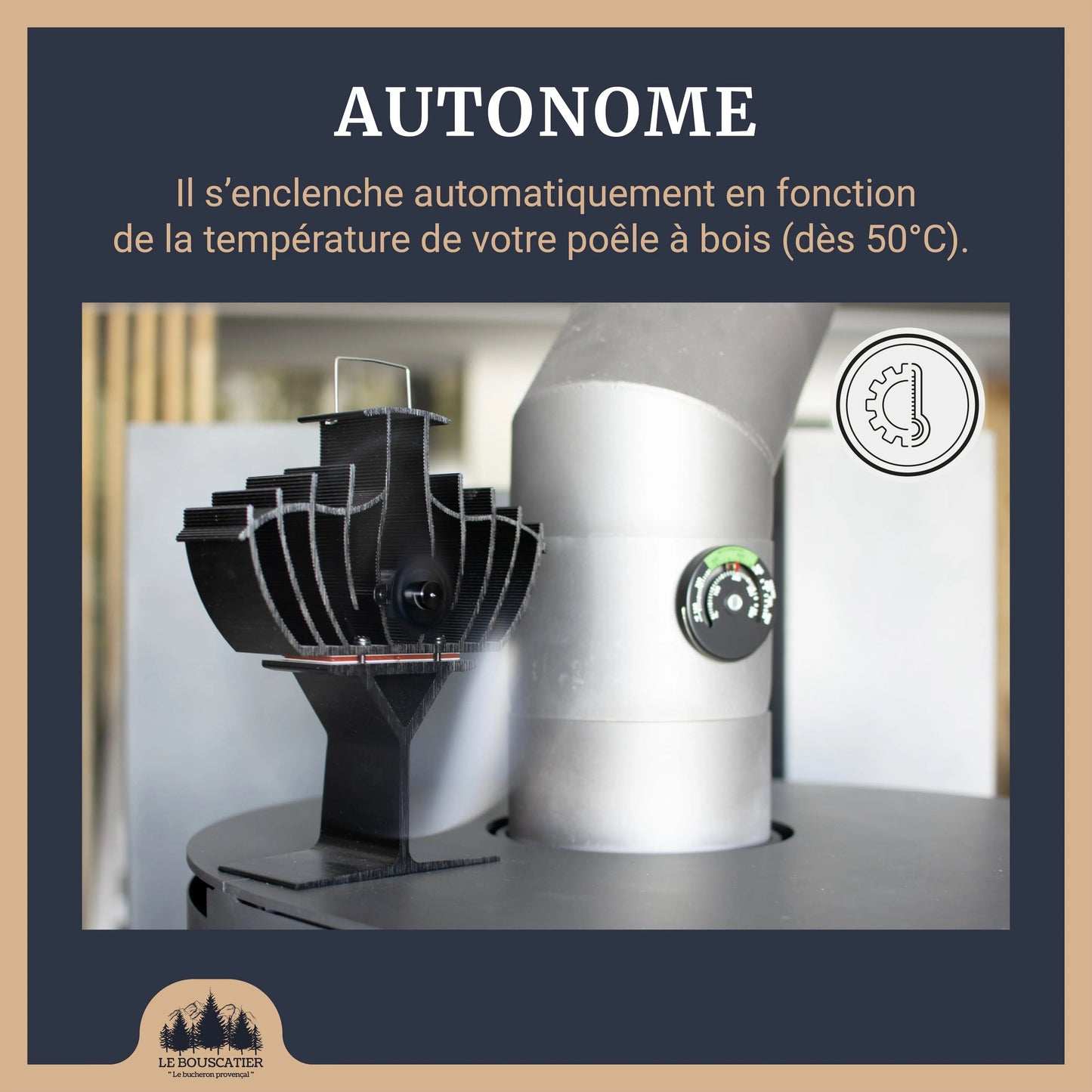 Ventilateur de poêle à bois