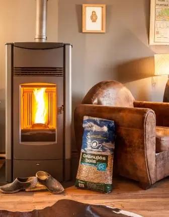 Granulés de bois EO2-sac de 10 kg-DINplus