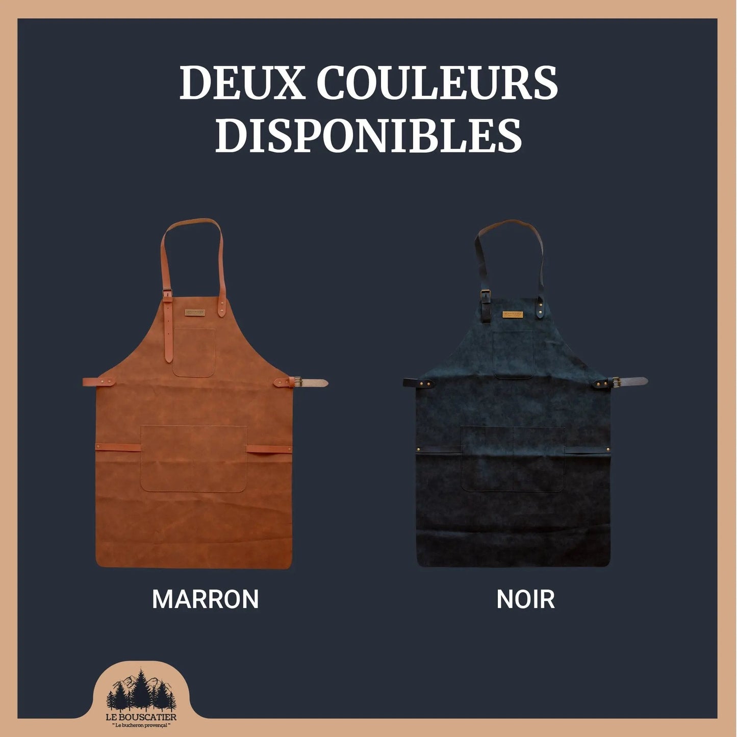 Tablier cuisine en cuir-Brasero, barbecue, cuisine extérieur intérieur