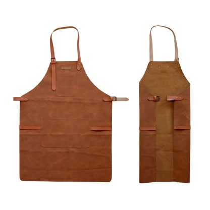 Tablier cuisine en cuir-Brasero, barbecue, cuisine extérieur intérieur