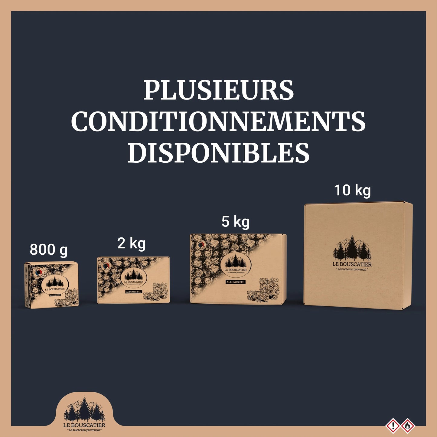 400/420u Allumes-feu en laine de Bois