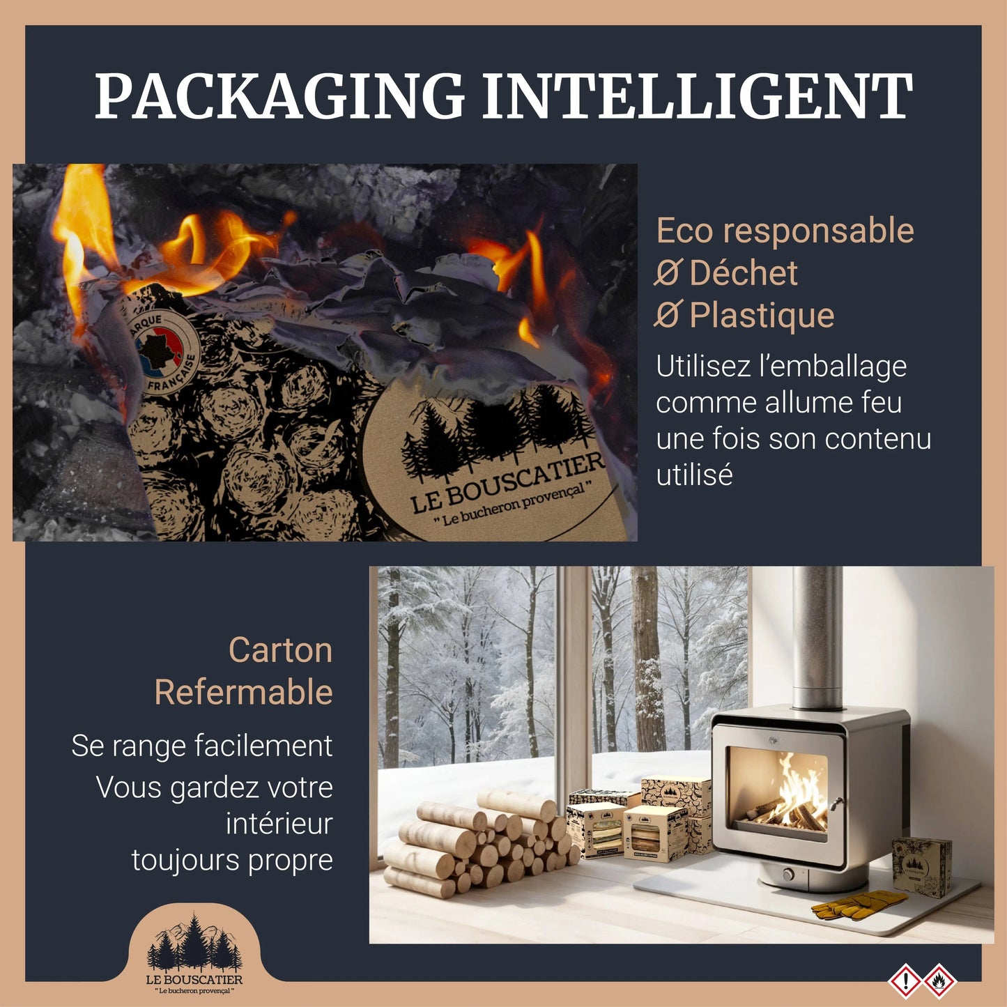 Bois d'allumage 12 kg