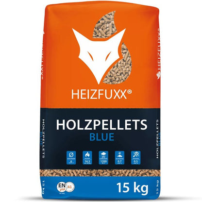 Granulés HEIZFUXX bleu EN+ A1 – Palette 65 sacs x 15kg