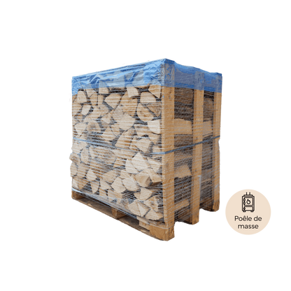 Palette de 1st de bois de chauffage en 33cm spécial poêle de masse - sec séchoirs - prêt à l'emploi - résineux/feuillus Ma boutique