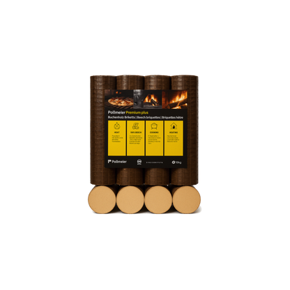 Briquettes 100% Hêtre Premium-960kg (96 sacs de 10 kg)