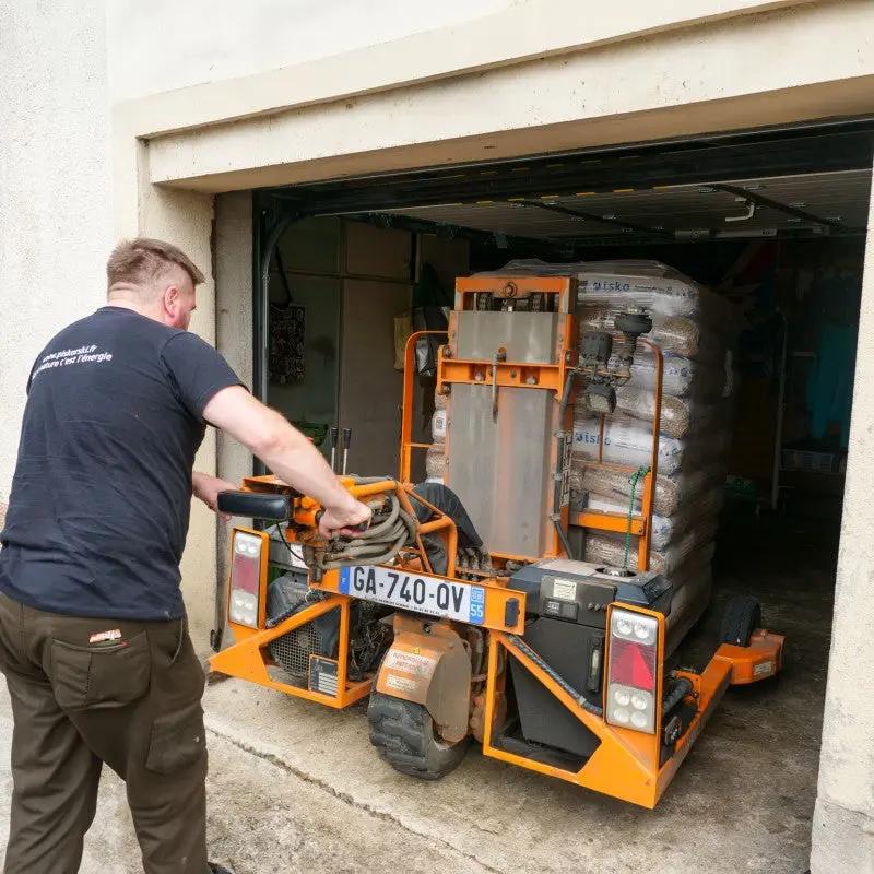 Demi-palette de granulés de bois ISKO-35 sacs