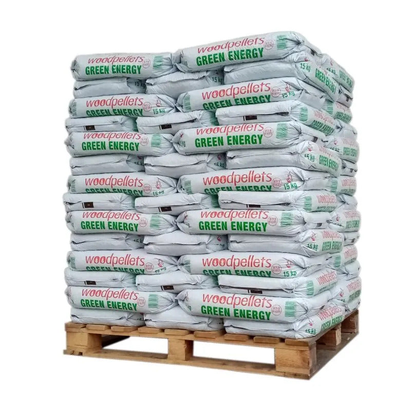 Pellets Green Energy DINplus – 65 Sacs de 15 KG