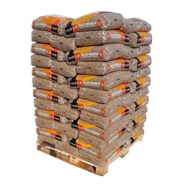 Palette de granulés de bois Crépito 72 sacs de 15kg BAILLET