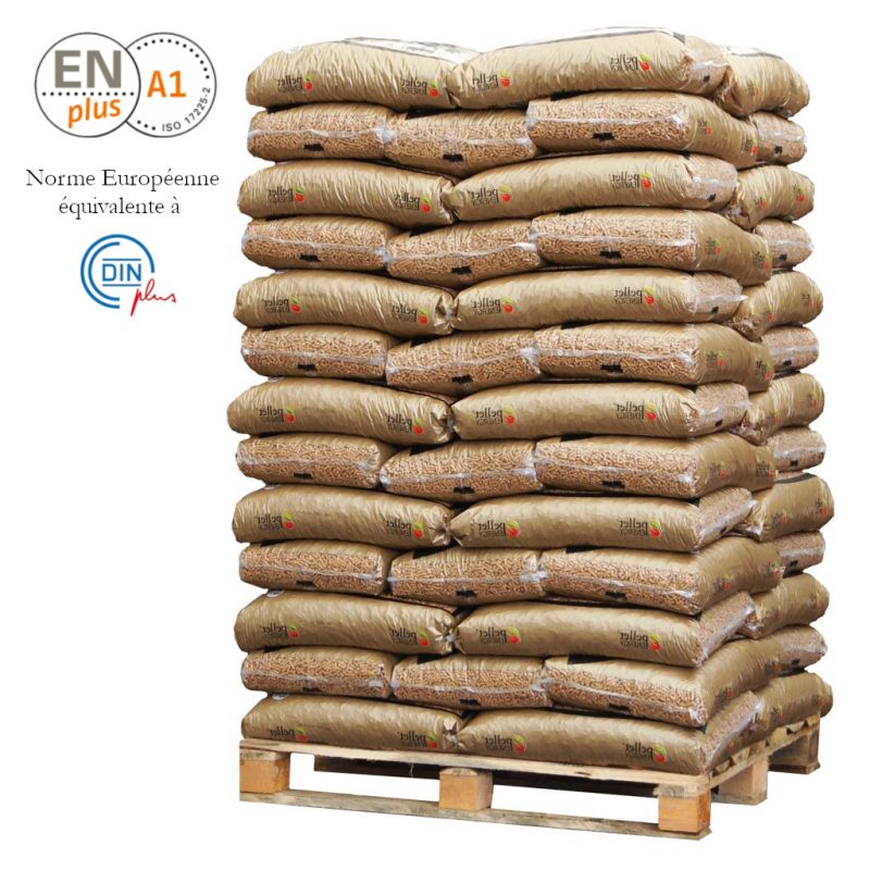 Granulés GOLD 100% résineux – Palette de 65 sacs de 15 kg