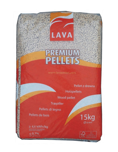 Pellet LAVA 100% résineux – Palette de 65 sacs de 15 kg