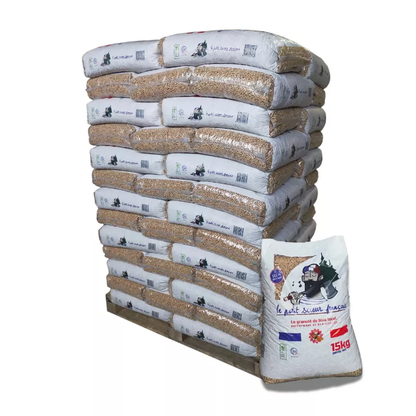Pellet Le petit scieur français – 65 sacs de 15 kg – 100% résineux