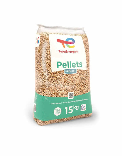 Palette de granulés de bois Total Energies 66 sacs de 15kg
