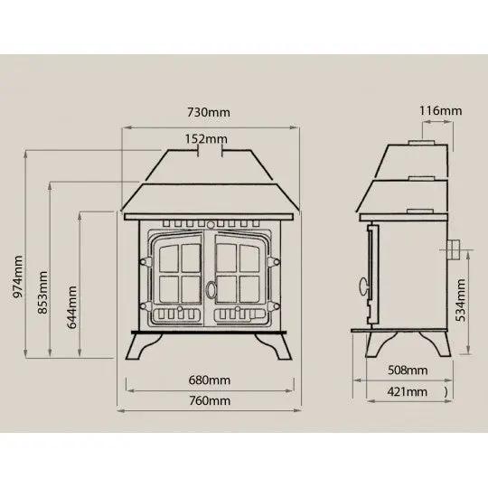 Poêle à bois Hunter 14B Boiler