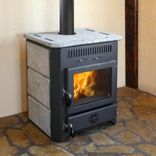 Poêle à bois à chaudière volcan thermique de 18 kW