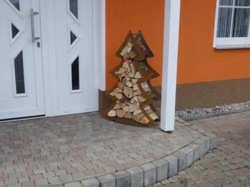 Étagère à bois pour poêle