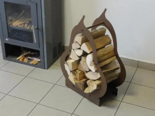 Étagère à bois pour poêle