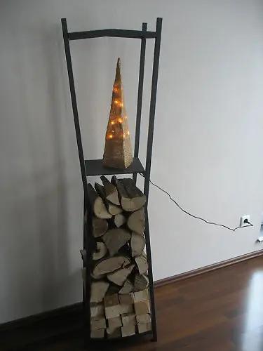 Étagère à bois de chauffage