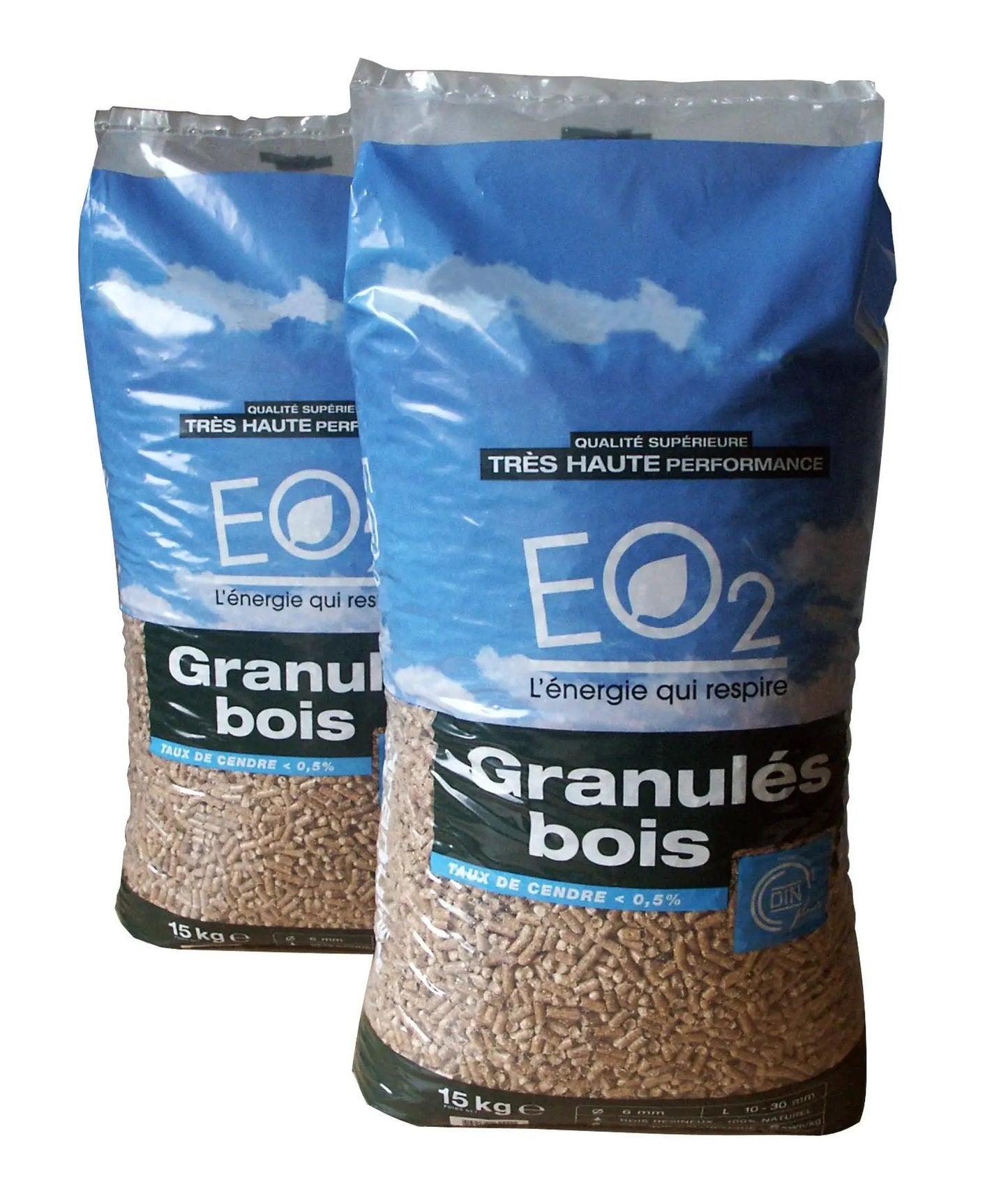 Granulés de bois EO2-sac de 10 kg-DINplus